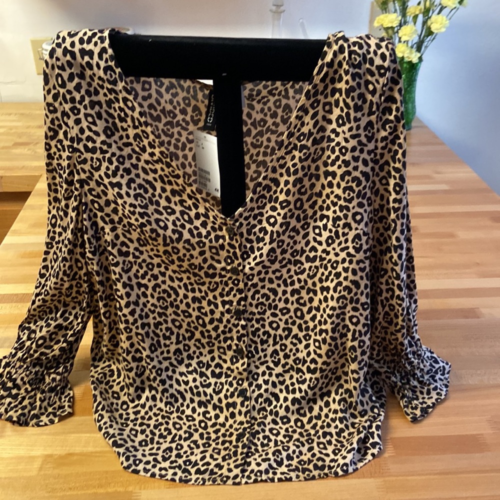 H&M DIVIDED blouse animal print